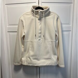 Avalanche Women’s Zip Mock Neck Textured Fleece Pullover Sweatshirt Size Medium